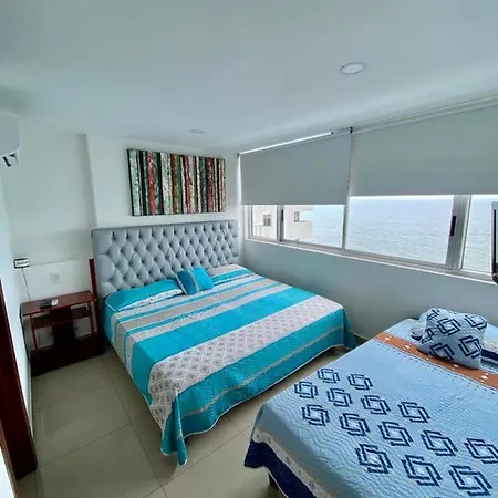 Apartamento Apartamento Al-4 Frente Al Mar Con Balcon Aire Acondicionado Y Wifi Cartagena
