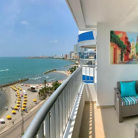 Apartamento Al-4 Frente Al Mar Con Balcon Aire Acondicionado Y Wifi Apartamento *