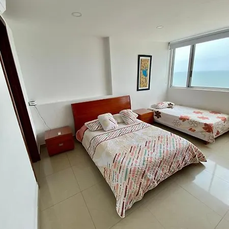 Apartamento Apartamento Al-4 Frente Al Mar Con Balcon Aire Acondicionado Y Wifi Cartagena