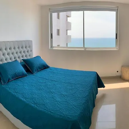 Apartamento Al-4 Frente Al Mar Con Balcon Aire Acondicionado Y Wifi Apartamento Cartagena