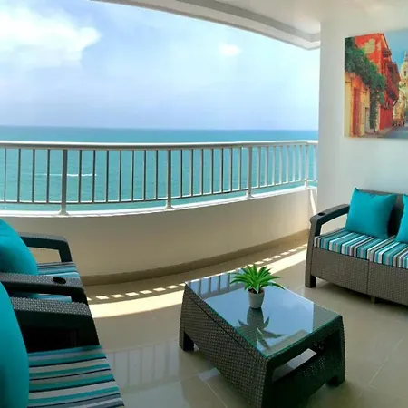 Apartamento Apartamento Al-4 Frente Al Mar Con Balcon Aire Acondicionado Y Wifi Cartagena